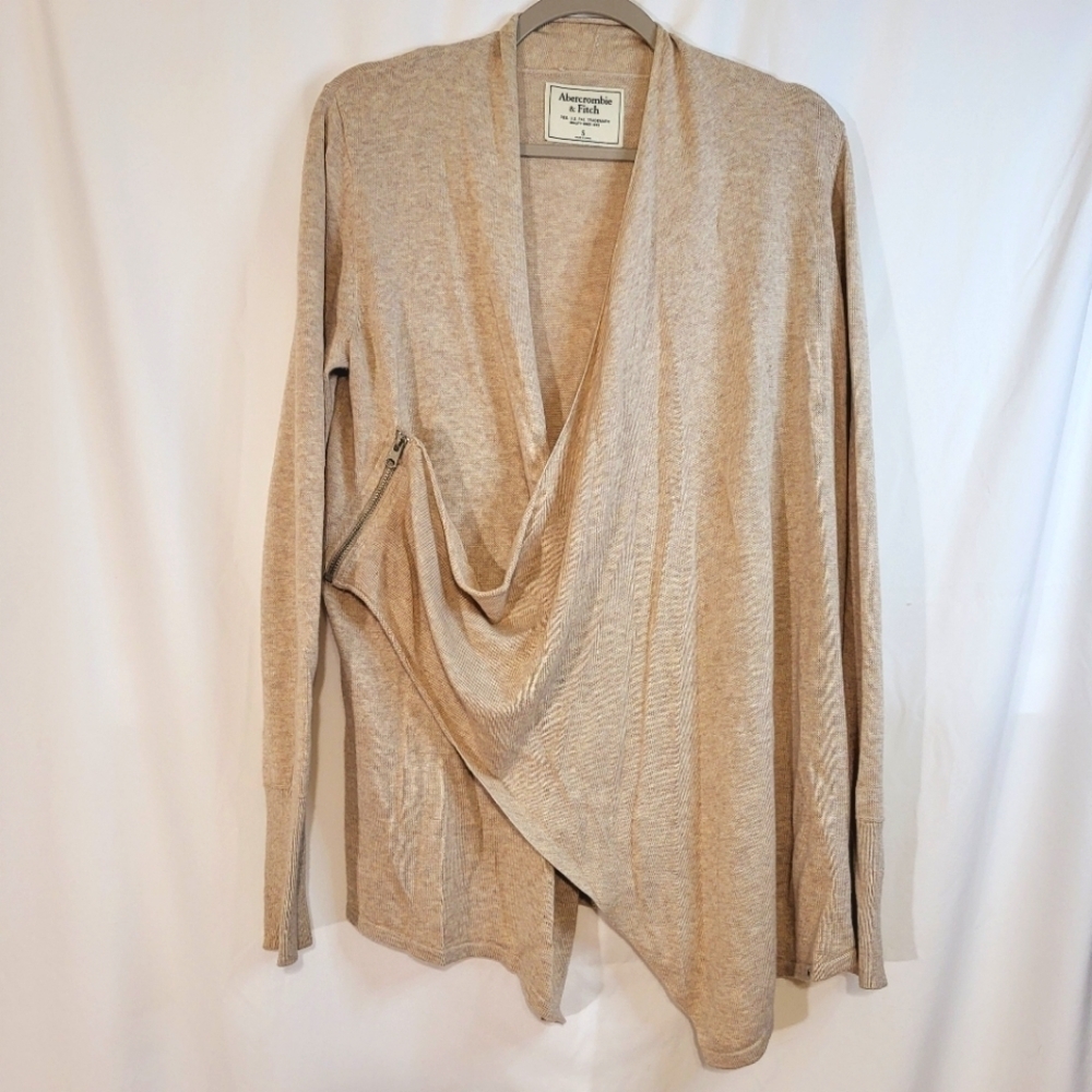 Abercrombie & Fitch Waterfall Lightweight Sweater Zipper Women's size S‎ …